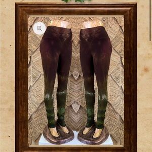 Hazelmage Ombré hand sewn dyed handmade leggings